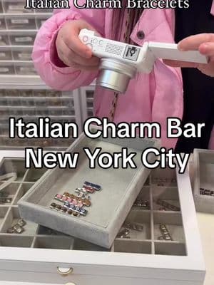 Italian Charm Bar New York City COME STOP BY AND MAKE YOUR OWN ❤️ #italiancharmbracelet #italiancharms #nyc #thingstodoinnyc #nyclife #nycactivities #placestovisitnyc #newyorkcityactivities #soho