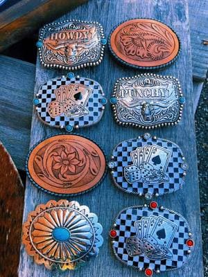 Belt buckles that are to die for! IM OBSESSED ❤️‍🔥💠 #western #beltbuckle #rodeo #rodeowear #westernjewelry #concho #howdy #rodeo #rodeotok #rodeotime #cowgirl #western #westernfashion #westernstyle #westernaccessories #westernwear #westernwomen 