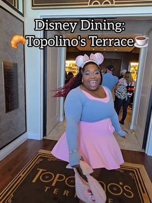 Topolino's Terrance at Disney’s Rivera Resort offers a Character Breakfast that is the cutest start to any Disney day. #disneyexperience #disneyeats #disneydining #topolinosterrace #disneysrivieraresort #disneyresort #disneyrestaurant #foodiereels #disneyparks 