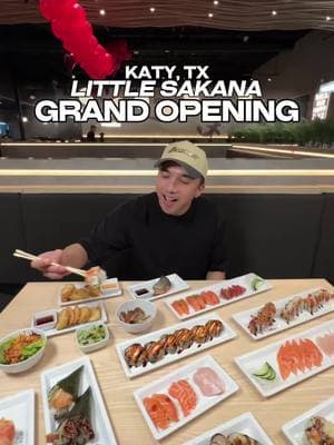 New AYCE Sushi Spot + GRAND OPENING🎉🍣 Went back to @littlesakana.katy after an amazing experience last time! We were excited to hear they upgraded their AYCE menu. You still get 2 hours to indulge in endless sushi options but they included more now with the price 😄 (see details below).  They also have a great variety of drinks and mocktails. Make sure to ask about the Secret Menu 🤫 Overall, this is a solid AYCE spot with 10/10 service that listens to its customers 👏🏽 Don’t miss the Grand Opening Feb 6-9! 📍Little Sakana  23015 Colonial Pkwy Ste A111 Katy, TX 77449 📢 Pricing Updates: Lunch: $22.99 (Monday - Friday, ends at 3 PM) Dinner: $34.99 (Saturday, Sunday & Holidays) 🍣 New Menu Additions: 1️⃣ Dessert Upgrade – A scoop of ice cream is now included! 🍨 2️⃣ Sashimi Included – Now part of the dinner AYCE pricing! 🍣 3️⃣ Unlimited Eel – Enjoy as much as you’d like! 🐟 🎉 RAFFLE ALERT! 🎉 Get a chance to win amazing prizes: 🏆 10 AYCE vouchers 🎧 1 Pair of AirPods 📺 1 TV Winners will be announced Sunday night Feb 9th—don’t miss out! 🎊 #littlesakana #houstonfoodie #grandopening #katytexas #ayce #aycesushi #katytxfood #thingstodoinhouston #fyp #htxfood #katytx 