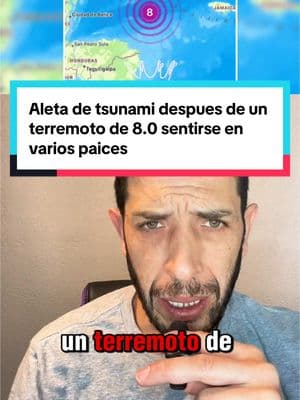 Terremoto de 8.0 sacude el caribe y pone en alerta de tsunami varios países #ajcreciendo #ajinformando #estadosunidos🇺🇸 #terremoto 