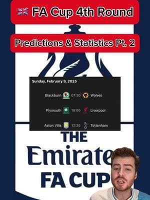 🇬🇧 FA CUP PREDICTIONS & STATISTICS PART 2 | More predictions on FanBasis in my bio | Statistics are from the HOFB app, link in my bio | —————————————#footballpredictions #soccerpredictions #soccerpicks #footballpicks #soccertips #footballtips #footballanalysis #socceranalysis #freefootballpicks #freefootballpredictions #freesoccerpredictions #freesoccertips #facup #facuppredictions #facuptips #facupfinal #blackburnrovers #wolverhamptonwanderers #plymouthargyle #liverpoolfc #astonvillavsspurs #facuppicks 