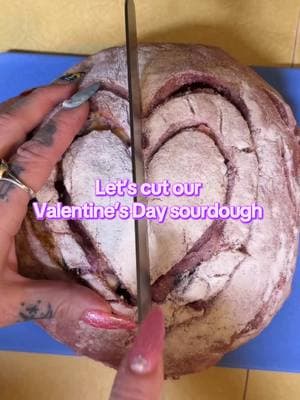 #ValentinesDay #ube #sourdough #bread #inclusion #scoringbread #sourdoughbread #ubebread #Love #process #breadmaking #pink #pinkbread #homemade #baker #DIY #MomsofTikTok 