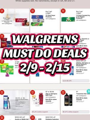 Walgreens Must Do Deals for the Week of 2/9 - 2/15. #walgreens #walgreensdeals #walgreenscouponing #coupon #coupons #couponing #coupondeals #savemoney #mustdodeals #savvycouponshopper 