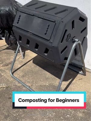 Compost makes the BEST fertilizer for your soil! Compost tumblers are a great way to turn what you would have thrown out into fertile usable material for your plants. Its also important to keep the contents from drying out, so if youre not getting rain regularly, hit it with some water once or twice a week . Happy composting!😁🌱#OptimisticKitchen #garden #composting #suburbangardener #reducewaste #composttumbler #gardentiktok  #creatorsearchinsights 