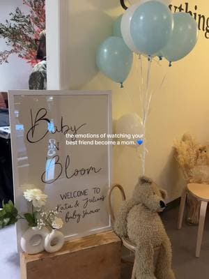 i could cry 💙  #babyshower #babyinbloom #grwm 