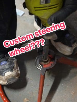 Custom steering wheel??? Follow Us On YouTube & Watch The Full video!!! #make #makeshift #makeshiftgarage #makeshifthappen #custom #crazy #funnyvideo #viralvideo #insane #howtodraw #cars #insatiable #ford #fyp #foryoupage #wow