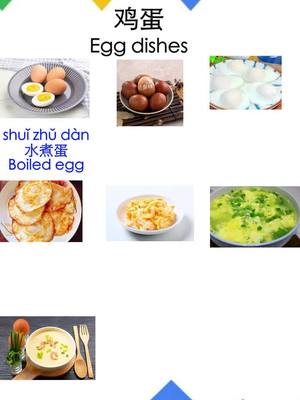 Egg dishes #learningmandarin #Chineselearning #Chinese #Mandarin #Chineseforbeginners #汉语 #中文 #egg #learninglanguage #Chineselanguage #fyp