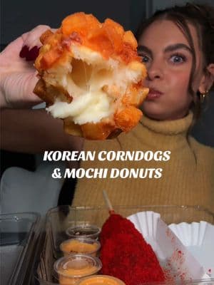 ASMR KOREAN CORNDOGS & MOCHI DONUTS FROM MOCHINUT !!!  #koreancorndog #mochidonuts #mochinut #Foodie #eating #foodasmr #notalkingmukbang #eatwithme #viralfood #crunchymukbang #cheesepull #hotcheetocorndog 