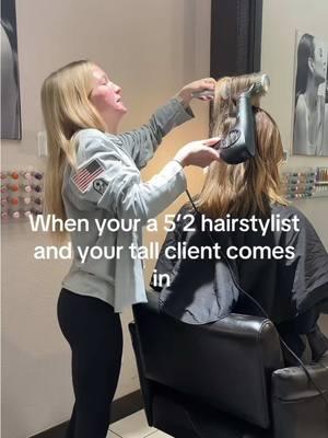 The struggle is real 😅 #sahairsalon #hairtok #salonlife #salonfun #colorado #hairstylisthumor #shortlife 