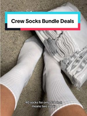 Because you can NEVER have too many socks … 40 pairs waiting for you 🧦 #crewsocks #socks #warmsocks #fyp #bundledeals 