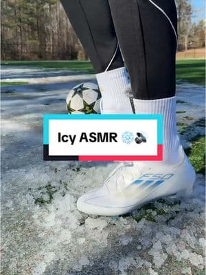 Ice cold adidas F50s 🥶🔊 #soccerdotcom #footballboots #soccercleats #adidas #adidasfootball #asmr 