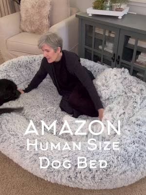 Shop here - https://urlgeni.us/amzn/Humanpetbed2  This human size dog bed is SO soft and comfy! With built-in pillow and faux fur blanket it’s perfect for naps or cuddling with the whole gang! It unzips for easy washing and is WAY softer than you would even imagine.  We’ve owned ours for nearly a year and it still looks and feels the same as the day we bought it! 😊 #amazonhome #petlovers #doglover #homehacks #amazonfinds 