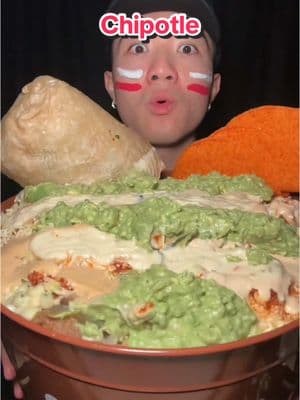 MASSIVE chipawtle super bowl @Chipotle with @Doritos and Hot Cheetos #fypシ゚viral #mukbang #eating #Foodie #foodtiktok #asmreating #losangeles #unitedstates #america #chipotle #guacamole #SuperBowl #queso #doritos #hotcheetos 