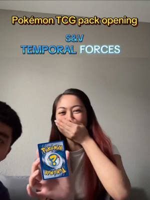 my boyfriend & i opening a Temporal Forces pack~ #fyp #LIVEhighlights #TikTokLIVE #LIVE #pokemon #pokemoncards #pokemontcg #pokemoncommunity #pokemontiktok #pokemonfan #pokemonpulls #pokemonpackopening #pokemonpacks #temporalforces 