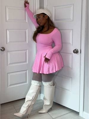 Replying to @Meegs let’s style this tennis dress for the winter 🥰💕 #tennisdress #pinkootd #ootdinspo #ootn #dotd #dresstok #gdwm #grwm #TikTokShopLoveAtFirstFind #spotlightfinds #lovelanguage 