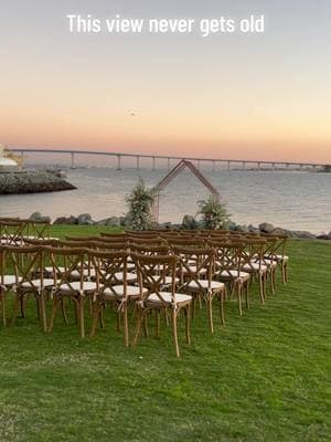 Best wedding venue ever @Luce Events @Malibu Farm #coronadobeach #sandiegowedding #sandiegoweddingvenue #sandiegoweddingphotographer #socalweddingvideographer 