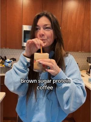 Brown sugar protein latte 😍☕️  Perfect way to hit your protein goals since you get an additional 20g of protein when you add in a scoop of @Be Amazing brown sugar oatmeal protein 🤤  Recipe ⤵️  - 1 tbsp brown sugar and cinnamon in your cup of choice  -pour espresso or drip coffee over and mix  -add ice (or hot if you want it hot)  -then make your protein foam— milk of choice and 1/2-1 scoop @beamazing brown sugar oatmeal vegan protein, froth it up  -pour foam on top of coffee, stir and enjoy! 😊  Honestly my favorite way to drink coffee right now!  💖FOOD FREEDOM REMINDER 💖 You don’t have to fear drinking your calories! Smoothies, lattes, juices—these all provide energy and nourishment just like solid food. Your body doesn’t differentiate between ‘chewed’ and ‘sipped’ when it comes to fuel. So go ahead and enjoy that cozy latte or protein-packed smoothie without guilt!😘  #beamazing #proteincoffee #proteinhack #fitnessforwomen #faithandfitness #fitnesstopsforwomen #proteinlatte #foodfreedom #intuitiveeating