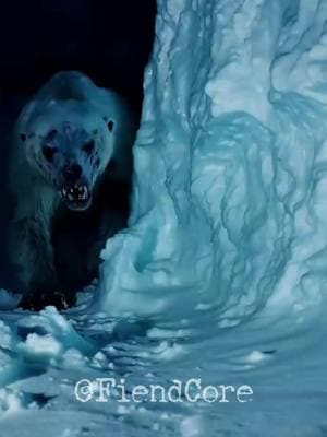 What is that creature!? #whatisthis #skinwalker #bear #polarbear #caughtoncamera #weirdpets #creepycute #terror #nightmarefuel #fiendcore 