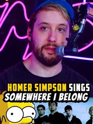 Homer Simpson Sings Somewhere I Belong by Linkin Park @Mike Shinoda @Linkin Park #drums #fyp #country #twitch #twitchclips #twitchhighlights #funnymoments #mashups #jokes #throwback #ai #linkinpark