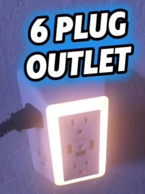 6 plug outlet with 2 USB and one USB C port. Has a light sensor and 3 light settings? This is perfect for older houses with not enough outlets.If you have a dark hallway, install one of these, it works perfect. #ttshop #ttdeals #walloutlet  #walllight  #multioutletlight #wallmultioutlet 