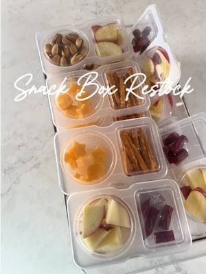 Let’s restock my kids snack boxes! @CHANDLER ISAAC thanks for sharing this and making my life easier 🫶🏻 my kids love these! #organizing #restock #grocery #snacks #amazonfind #amazonmusthaves #kitchenorganization #kitchenideas #amazonhome #organization #restocked #asmr #snackbox #snackideas #healthysnack #weeklyrestock #asmrfood #girlmom #momoftwom#momtok #MomsofTikTok #viral #fy #fyp #fypシ 