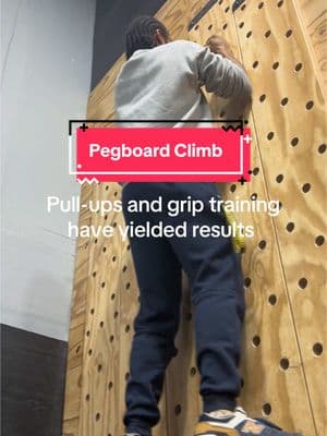 Gotta climb this wall when I’m at this gym.  #climbing #pegboard #gripstrength #gripstrength #pullday 