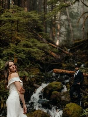 Forever obsessed with this Mount Rainier elopement 🌲✨🌿 #mountrainier #mtrainier #pnw #mtrainierelopement #washingtonelopementphotographer #pnwphotographer #forestwedding 