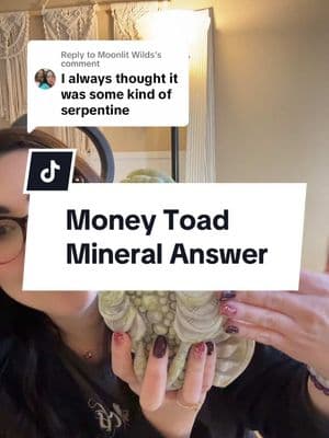 Replying to @Moonlit Wilds for the win! Everyone who said Serpentine you are correct!  #crystaleducation #CrystalLovers #fakecrystals #crystalhealingenergy #crystaleducationtiktok #jade #luckycrystals #jadecrystal #serpentine 