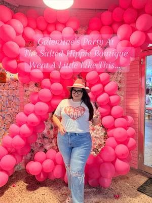 🌟✨ What an unforgettable #Galentines celebration! 💖  Huge shoutout to my fellow amazing women-owned small businesses that made this event a success! Our #winewalk brought our community together to pamper our customers in a beautiful way. 🎉 I’ve always truly believed that together, we uplift and empower each other, proving that collaboration over competition is the way to go! 🙌✨ Also, thank you again to @Origen Artesanía Única, @Callie Deloach, @paigeee of #ReservedSalon, and @twistedinfinity_lc  for being our pop up vendors, sharing your incredible talents with us & our #HippieChicks and making this night so special! 🥂💐 Here’s to strong women supporting strong women! 💪💕 #Galentines #TheSaltedHippieBoutique #leaguecitytx #htx #boutiqueownerlife  #WomenSupportingWomen #SmallBusinessLove #CollaborationOverCompetition #GirlPower #womenownedbusiness 