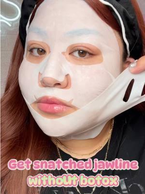 Instant Face Lift at home with the Numbuzin No.9 NAD+ BIO Lifting Face Mask💜 @numbuzin  #facelifting #jawline #instantfacelift #jowls #doublechin #sculptedface #NAD #sheetmask #numbuzin #kbeauty