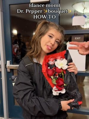 DIYing something she will ✨actually✨ like 💁🏼‍♀️ Curtain call bouquet meets Dr. Pepper obsession ft. my first attempt at a Dr. Pepper bouquet for my teenage daughter  #dancemom #drpepper #momofteens #ValentinesDay #DIY #howto #giftidea #drpepperbouquet 