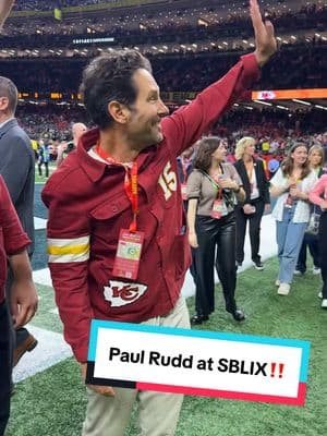 Patrick Mahomes’ biggest fan is here! 😁🥰 #SuperBowl #NFLPlayoffs #kansascitychiefs #antman #paulrudd 