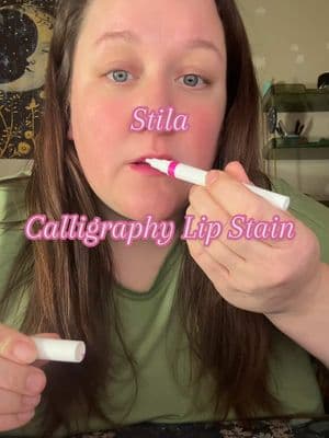 Lip Stains are my go to product for 2025. #lipstain #stila #stilacosmetics #calligraphylipstain #margaret #lipproducts #makeup #beauty #mommakeup #makeuplook #fyp 