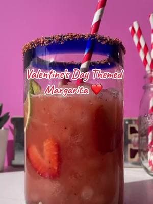 Valentine’s Day drink idea 🍓 Smoked strawberry margarita  Ingredients:  ✨ Here’s how to make it: ✨ 1️⃣ Blend smoked strawberries with water to create a rich, flavorful syrup. 🍓💨 2️⃣ In a shaker, add: 🧊 Ice 🍶 2 oz mezcal 🍊 1 oz triple sec 🍋 2 oz fresh lime juice 🍓 2 oz smoked strawberry syrup 3️⃣ Shake well and pour into a Mexican blown glass tumbler with a Tajín-rimmed edge for that perfect spicy-salty balance.  #margarita #margaritarecipes #strawberrymargarita 