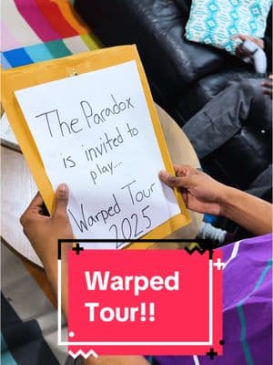 @Vans Warped Tour 2025 here we come!!!🤟🏽🔥 #theparadox #longbeach #vanswarpedtour #warpedtour #band #poppunk #music 