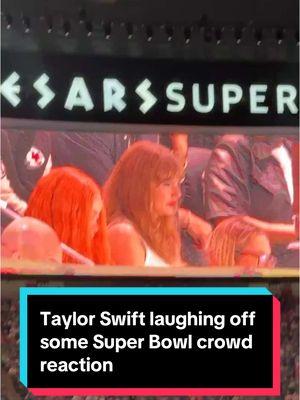 Shake it off! Taylor Swift and Ice Spice are sat at #SuperBowl #taylorswift #icespice #football #game #superdome #philadelphiaeagles #eagles #superbowlliv #chiefs #chiefskingdom #kansascitychiefs #superbowlsunday #superbowlhallftimeshow 