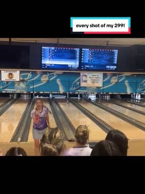 Every shot of my 299 yesterday!! Doing it with my team behind me was a feeling i’ll never forget 💜  #foryou #fyp #foryoupage #bowling #collegebowling #brandsofbrunswick 