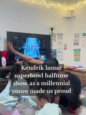 Kendrik lamar killed it at the halftime show. The only reason why I wanted to watch the superbowl.  #kendricklamar #kendrik #superbowlhallftimeshow #halftimeshow #momtok #sahm #blackmoms #blackmomsoftiktok #MomsofTikTok #toddlermom #football #chiefskingdom #eaglesfootball #SuperBowl #superbowlliv 