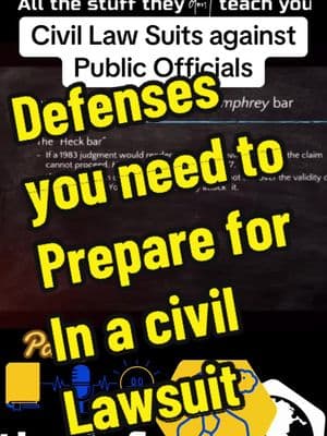 In this essential video, we explore the common defenses and immunities that public officials may invoke when facing lawsuits.  Understanding these legal protections is crucial for anyone considering legal action against a public official.  We’ll discuss qualified immunity, absolute immunity, and other defenses that can impact your case.  Learn how these concepts work, their implications for accountability, and what you need to know to navigate the complexities of the legal system.  Equip yourself with the knowledge to better understand your rights and the challenges you may face in pursuing justice. Be sure to like, share, and subscribe for more valuable legal insights! #DefensesAndImmunities #PublicOfficialAccountability #QualifiedImmunity #AbsoluteImmunity #LegalEducation #CivilRights #JusticeSystem #KnowYourRights #LawsuitDefense #LegalInsights #theinfohub #theinformationhub #procedural #knowyourlaw #knowyourrights #yourrights #yourrightsmatter #knowlaw #knowtheconstitution #legalstudies #learnlaw #learnon #lawful . Know our rights Know your law Learn the law Study the law Study your rights Study the constitution Constitutional law Procedure Law Rules of civil procedure 