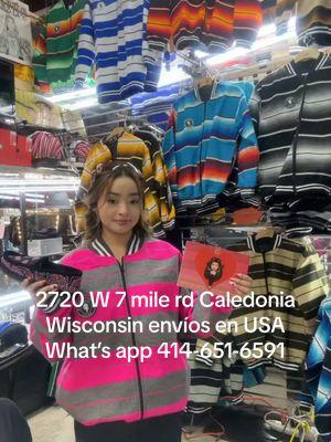 Hacemos envíos en USA 🇺🇸. Visítenos en @7 Mile Fair  edificio marketsquare fila M sábado y domingo de 9-5pm #zarapejacket #zarape #chicano #chicana #ValentinesDay #7milefair #wisconsin #culturayestilo #milwaukee #chicago #waukegan #illinois 