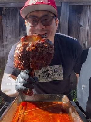 This year, I was way more excited for my Vietnamese American #traegergameday food spread than the actual Super Bowl!  I love beef shank in Bún Bò Huế, felt creative, and smoked BBH-style Thor’s Hammer Beef Shank. The beef shank was seasoned with BBH flavors and then braised in beef broth and pineapple until tender. The spicy lemongrass flavors were so super good and we got BBH flavors in every bite.  I also made smoked fish sauce wings, hot dogs/ hot links in the Traeger, and served with chili, and nacho cheese.  Bún Bò Huế-style shredded beef shank tacos  Fish sauce wings  Hot dogs Chili Nachos  Egg rolls #nolimitcooking #nolimitbbq #traegergameday #traegerwoodridge #superbowlfood #backyardbbq #pelletgrills #SuperBowl 