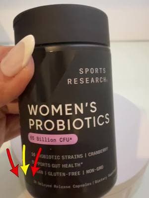 Sports research women’s probiotics 65 billones CFU vegan.            #sportresearch #women #womensprobioticsupport #probioticosparamujeres #bienestarfemenino #saluddigestiva #paratiii #saludfemenina #viral #saludinstestinalydigestiva #TikTokShop #probiotics #tiktoksproducts #women 