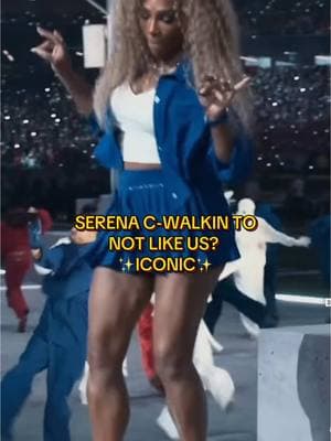 From diss track to Super Bowl anthem… and Serena dancing like she got the memo. This era is WILD. 🔥😂 #KendrickLamar #NotLikeUs #SuperBowl2025 #HalftimeShow #Legendary #RapHistory #SerenaWilliams