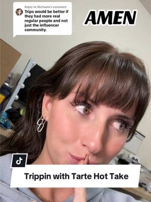 Replying to @Michaela literally couldn’t agree more! most of the influencers they invite I’ve never seen talk about or use Tarte products 🤣😮‍💨😮‍💨😮‍💨🫣 #trippinwithtarte #tartlette #scam #scandal #thetea #teaishot 