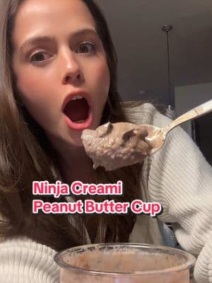 Yummm protein ice cream!! This ninja creami changed my life lol #ninjacreamirecipe #ninjacream #ninjacreamiproteinicecream #ninjacreamitips #vegan #veganicecream #proteinicecream 