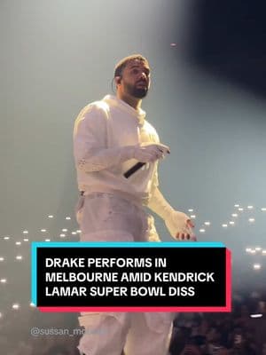 Drake performs in Melbourne, Australia amid Kendrick Lamar Super Bowl Halftime show “Not Like Us” diss #drake #SuperBowl #kendricklamar #superbowl2025 #notlikeus #champagnepapi #superbowllix #anitamaxwynn #theanitamaxwintour 