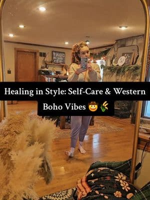 Healing starts from within. Self-care isn’t just a routine—it’s a revolution. As I embrace my journey, my style reflects my soul: free, grounded, and authentically me. ✨🤍 #HealingJourney #SelfCareRituals #WesternBoho #innerglow 