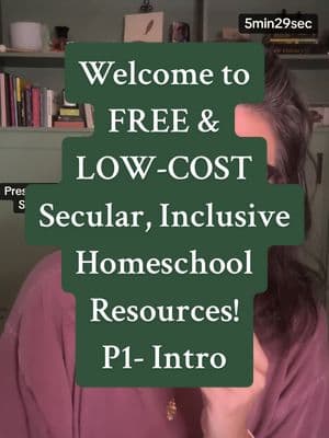 Welcome! Here’s my intro to the #tiktokhomeschoolconference I will be posting about free and low cost secular homeschool resources all week! #homeschoolforfree #freehomeschoolresources #secularhomeschooling #secularhomeschool #inclusivehomeschooling 