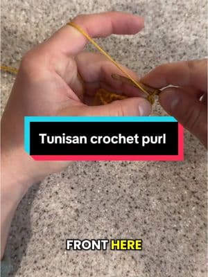 Replying to @Blhamblen #tunisiancrochet #purlstitch #hollabackpurl 